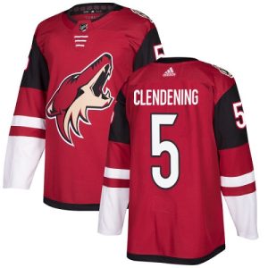 Kinder Arizona Coyotes Eishockey Trikot Adam Clendening #5 Authentic Burgundy Rot Heim